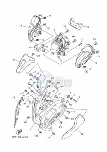 MT-07 MTN690 (BATS) drawing HEADLIGHT