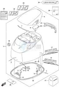 DF 115A drawing Engine Cover