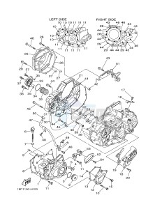 YFZ450R YFZ450RB (18PK 18PL) drawing CRANKCASE COVER 1