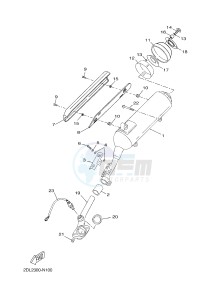 YP250R X-MAX 250 (2DL8 2DL8 2DL8 2DL8) drawing EXHAUST