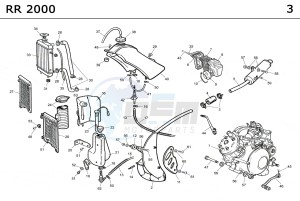 RR CASTROL 50 drawing EXHAUST,RADIATOR,TANK, AIRFILTER