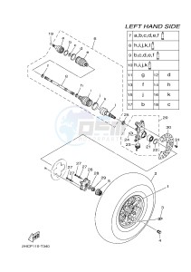 YXZ1000 YXZ10YMXJ (2HCR) drawing FRONT WHEEL