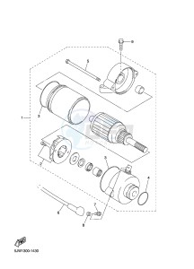 FJR1300AE FJR1300-AE (B961) drawing STARTING MOTOR