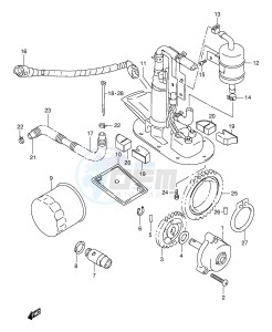 TL1000S (E2) drawing OIL PUMP   FUEL PUMP