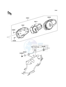 Z1000_ABS ZR1000C8F FR GB XX (EU ME A(FRICA) drawing Meter(s)