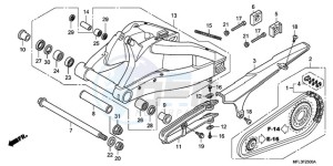 CBR1000RA9 Korea - (KO / ABS) drawing SWINGARM