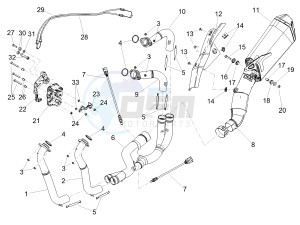 RSV4 1000 Racing Factory E4 ABS (EMEA, LATAM) drawing Exhaust pipe