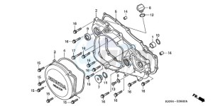 CRF250R9 Australia - (U) drawing R. CRANKCASE COVER