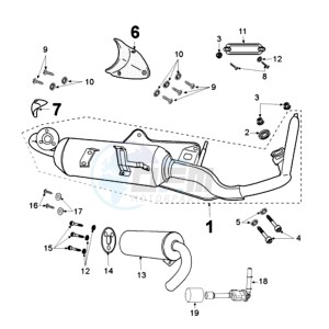 JETFORCE 50 R DARK SIDE U drawing EXHAUST