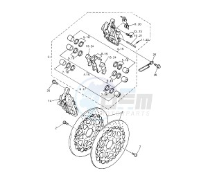 YZF SP 750 drawing FRONT BRAKE CALIPER