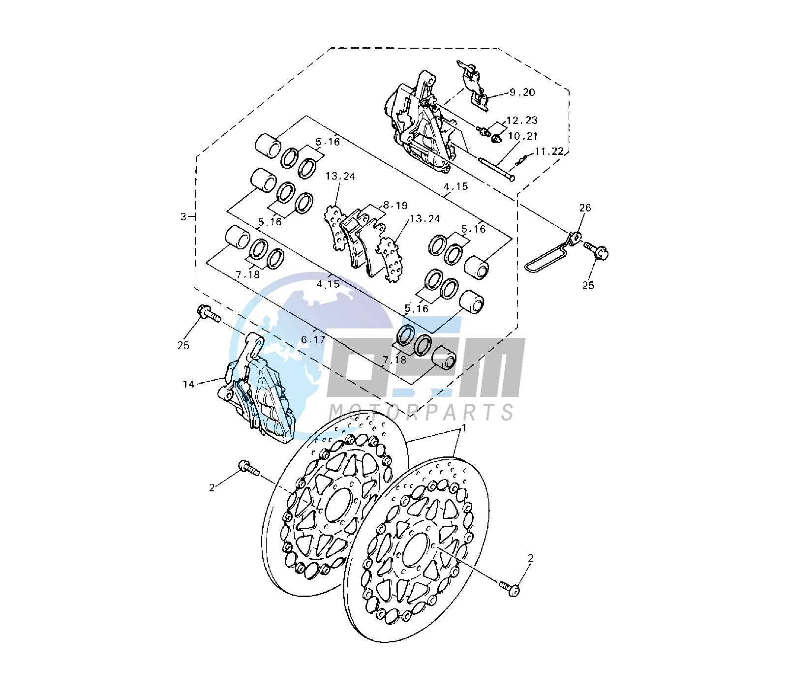 FRONT BRAKE CALIPER