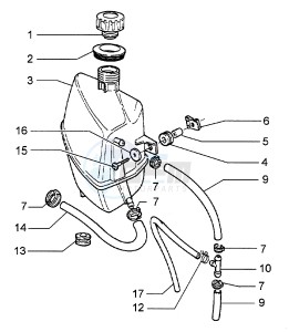 Hexagon 250 GT (5791881) 5791881 drawing Expansion tank