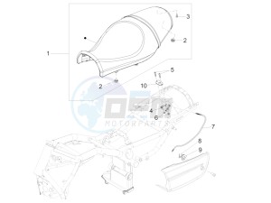 California 1400 Custom ABS 1380 drawing Saddle