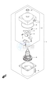 DF 9.9B drawing PTT Motor w/Power Tilt