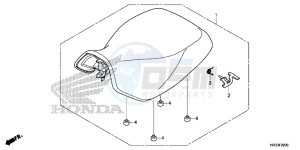 TRX420FA2E TRX420 Europe Direct - (ED) drawing SEAT