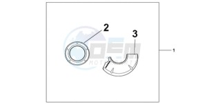 CBR1000RAA UK - (E / ABS MKH) drawing CARBON CRANKCASE COVER SET