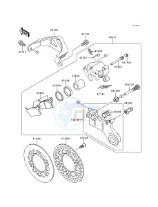 KX 125 L [KX125] (L1) [KX125] drawing REAR BRAKE