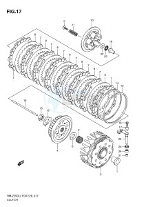 RM-Z250 (E03) drawing CLUTCH