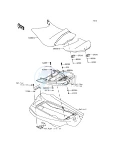 JET_SKI_ULTRA_LX JT1500KDF EU drawing Seat