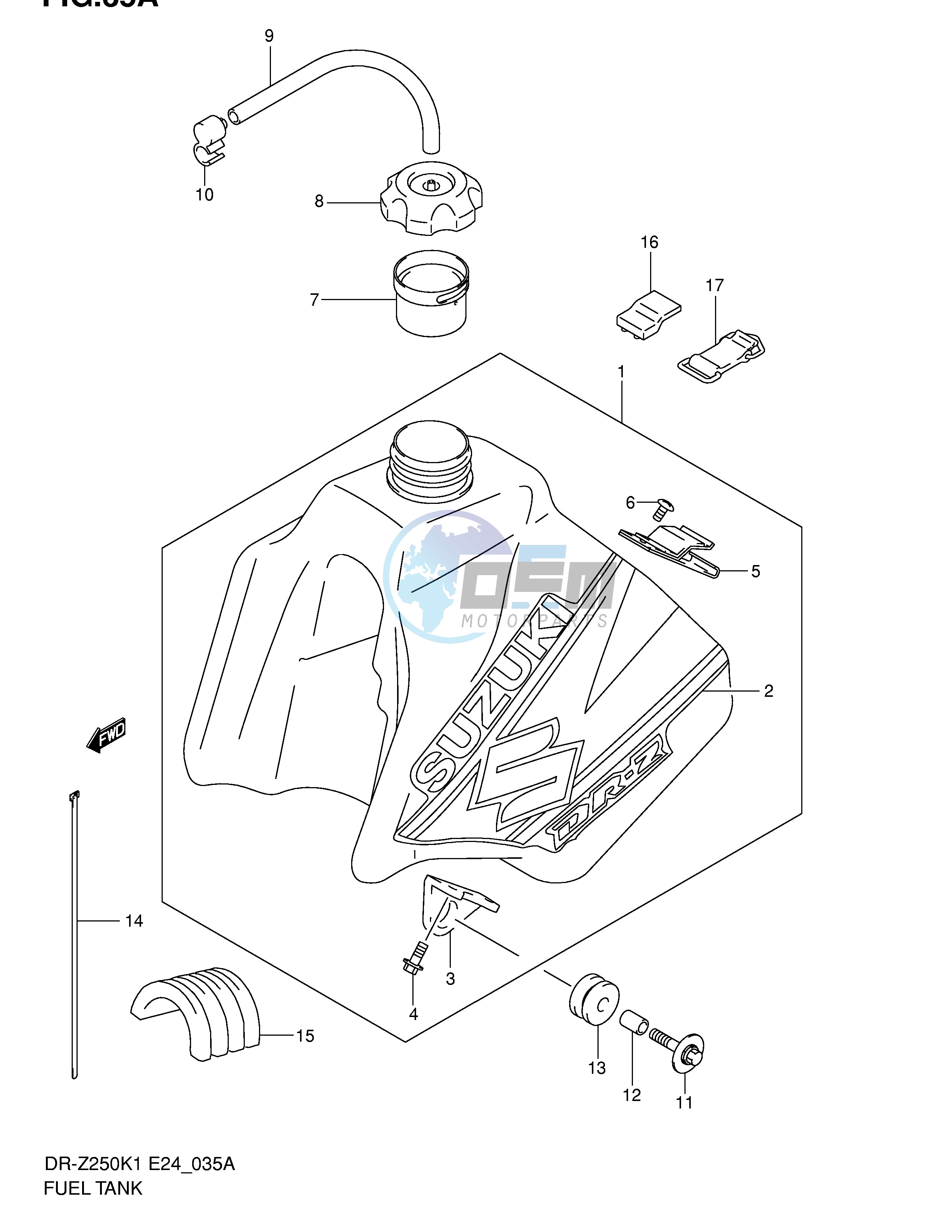 FUEL TANK (MODEL K2)