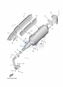 MWD300 TRICITY 300 (BED2) drawing EXHAUST