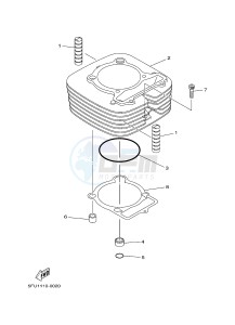 YFM350FWA GRIZZLY 350 4WD (1SG2) drawing CYLINDER