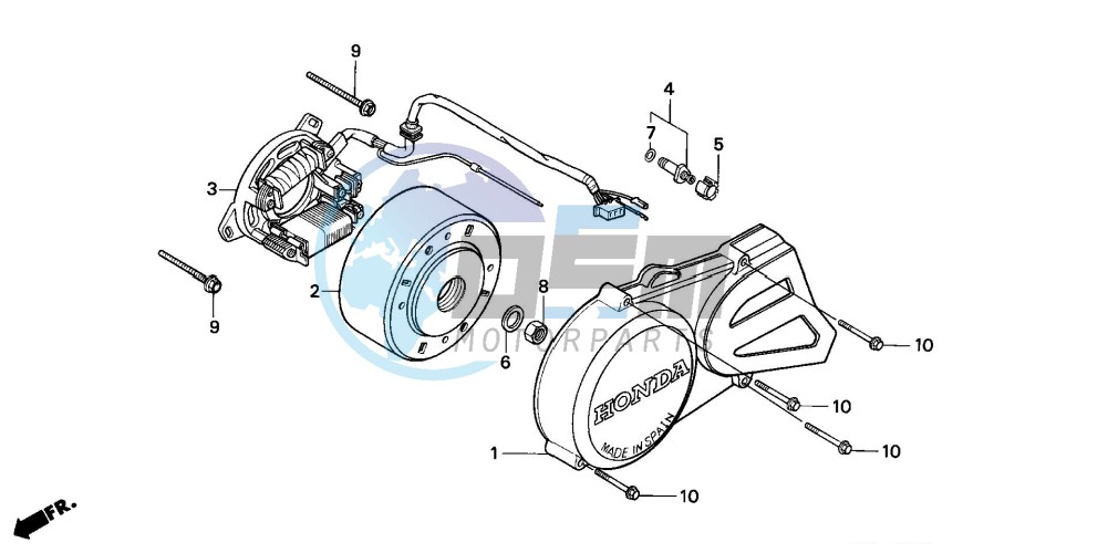 LEFT CRANKCASE COVER GENERATOR