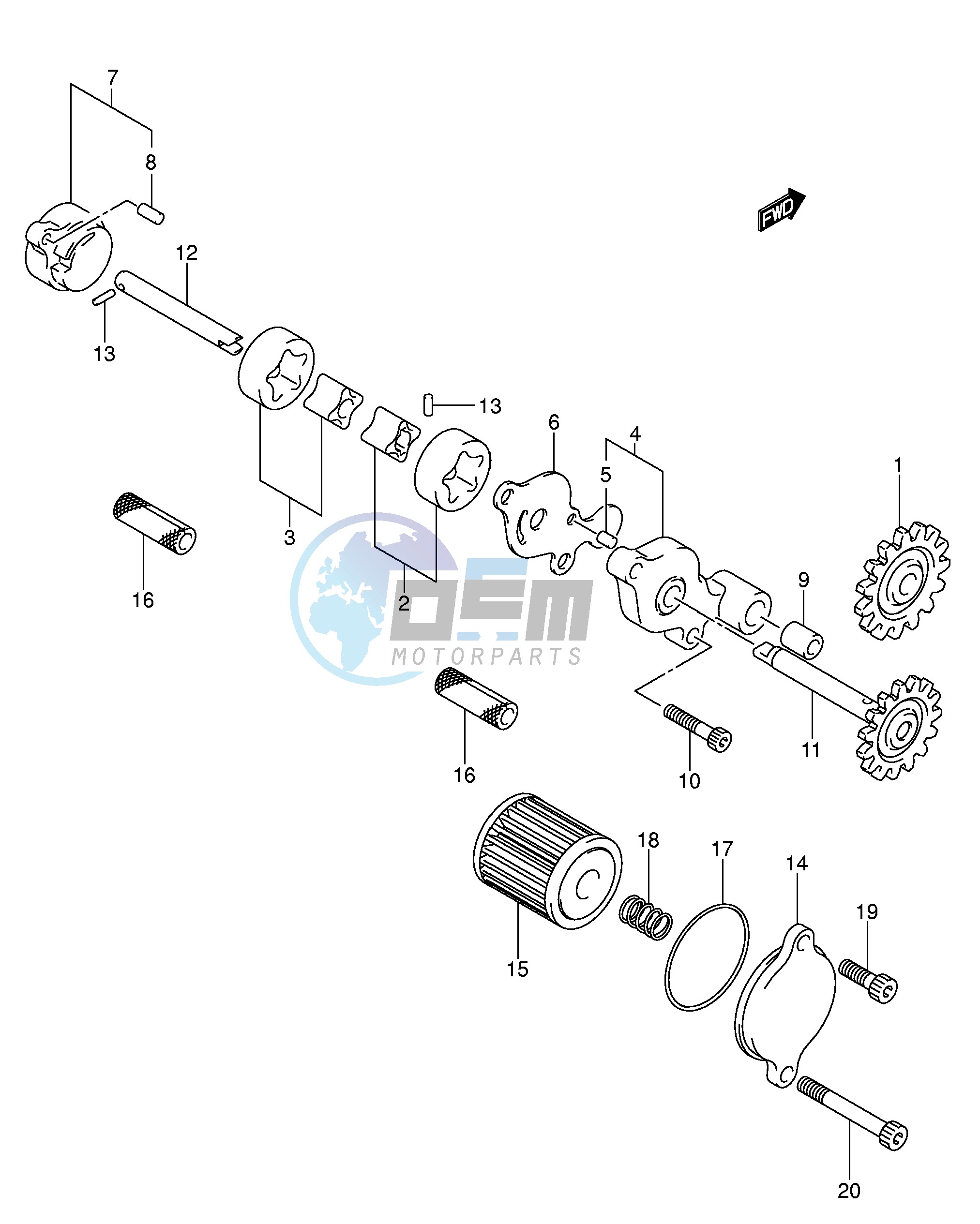 OIL PUMP OIL FILTER