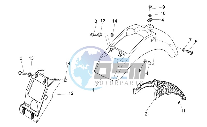 Rear body I- Mudguard