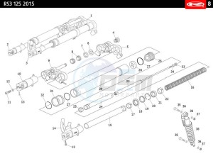 RS3-125-FLUOR drawing FRONT FORK