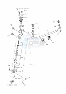 YZ85LW YZ85 (B0GB) drawing REAR MASTER CYLINDER