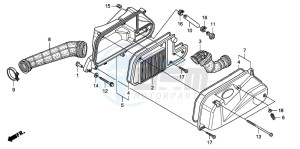 FES150A 125 S-WING drawing AIR CLEANER (FES1253-5)(FES1503-5)