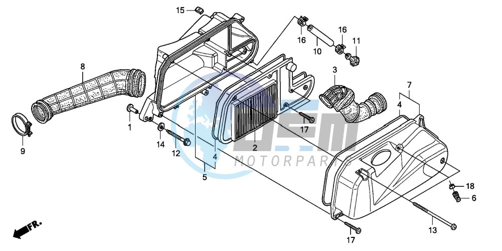 AIR CLEANER (FES1253-5)(FES1503-5)