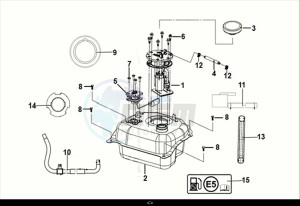 SYMPHONY CARGO 125 (AY12WA-EU) (E5) (M1) drawing FUEL TANK