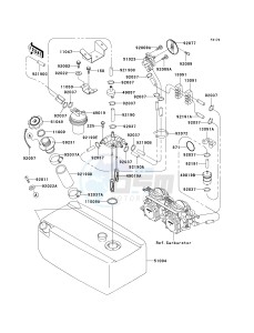 JT 750 C [750 STX] (C1) [750 STX] drawing FUEL TANK