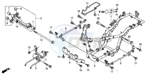 FES150 125 S-WING drawing FRAME BODY (FES1253-5)(FES1503-5)