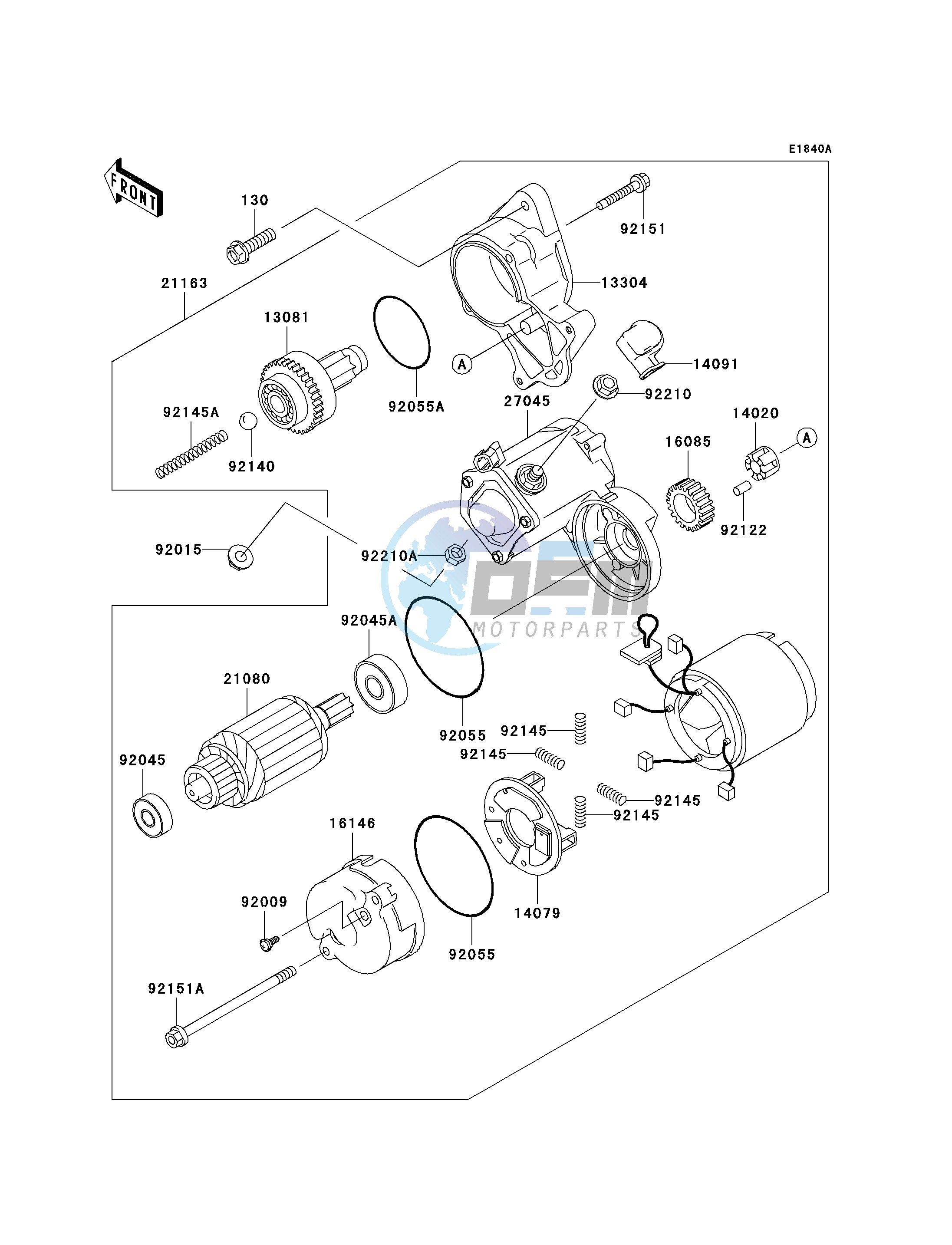 STARTER MOTOR-- FD620DE485833 - - -