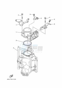 LF250CA drawing THROTTLE-BODY