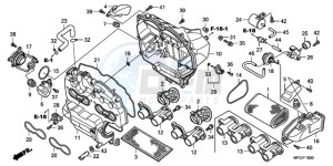 CB600FA3A Australia - (U / ABS ST) drawing AIR CLEANER