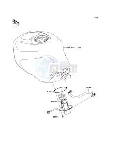 ZX 600 B [NINJA ZX-6RR] (K1) [NINJA ZX-6RR] drawing FUEL PUMP