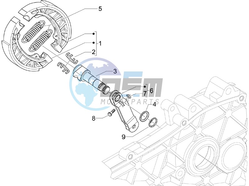 Rear brake - Brake jaw