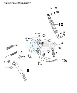 DJANGO 50 4T HERITAGE drawing SUSPENSION AND STAND