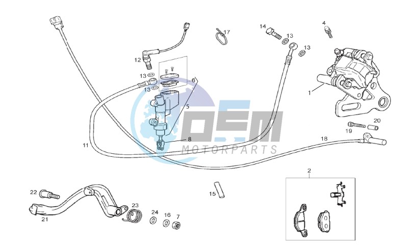 Rear brake system