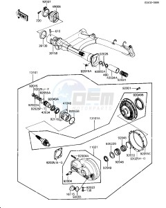 ZN 1100 B [LTD SHAFT] (B1-B2) [LTD SHAFT] drawing DRIVE SHAFT_FINAL GEARS