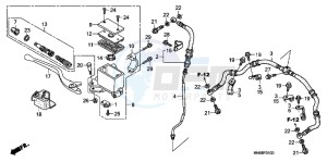 TRX250XB drawing FRONT BRAKE MASTER CYLINDER