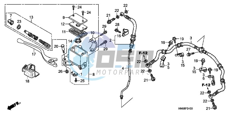 FRONT BRAKE MASTER CYLINDER