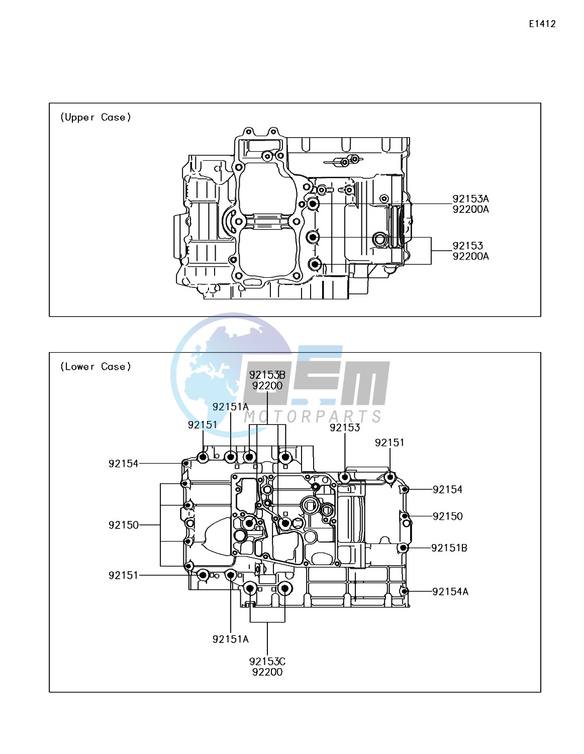 Crankcase Bolt Pattern