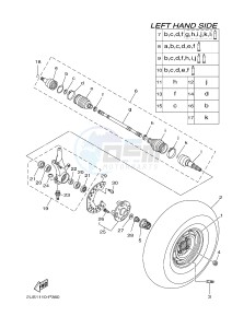 YXC700E VIKING VI EPS (2US9) drawing FRONT WHEEL