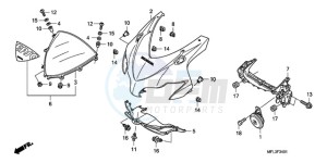 CBR1000RR9 Europe Direct - (ED / TRI) drawing UPPER COWL (2)