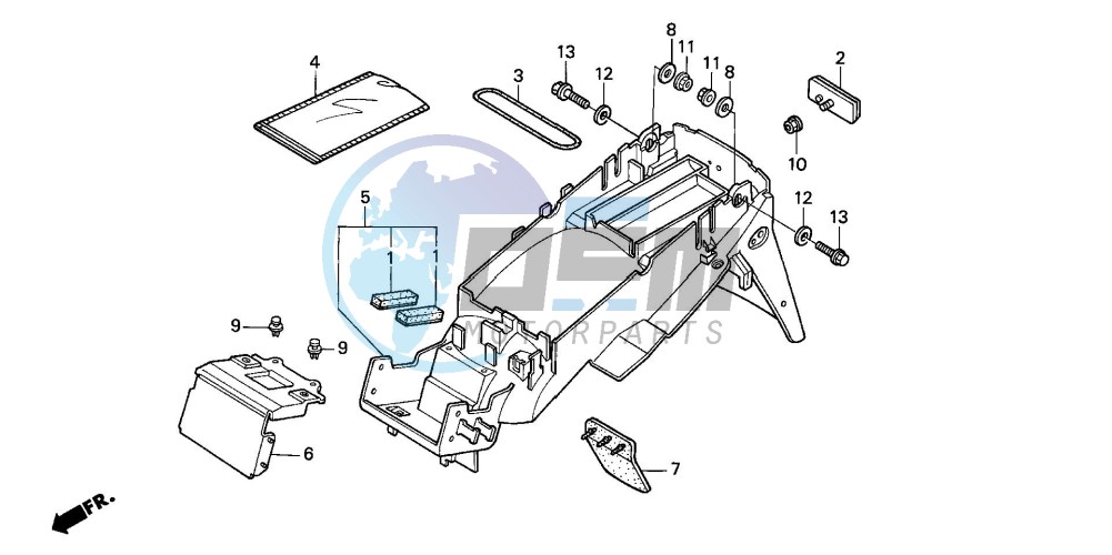 REAR FENDER (CBR600F/F44)